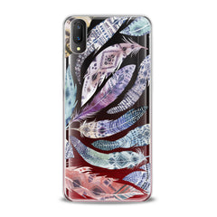 Lex Altern TPU Silicone VIVO Case Colorful Feathers