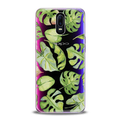 Lex Altern TPU Silicone Oppo Case Monstera Watercolor