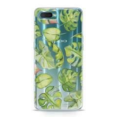 Lex Altern TPU Silicone Oppo Case Monstera Watercolor