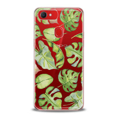 Lex Altern TPU Silicone Oppo Case Monstera Watercolor