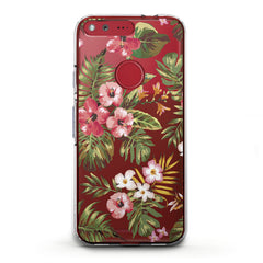 Lex Altern TPU Silicone Google Pixel Case Tropical Pattern