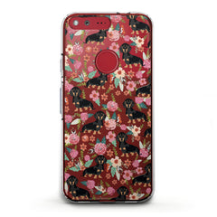 Lex Altern TPU Silicone Google Pixel Case Basset in Flowers