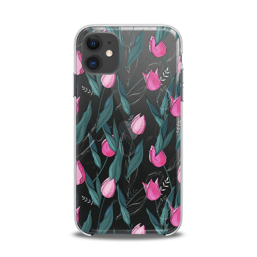 Lex Altern TPU Silicone iPhone Case Gentle Pink Tulips