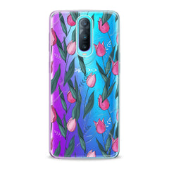 Lex Altern TPU Silicone Oppo Case Gentle Pink Tulips