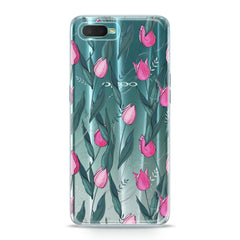 Lex Altern TPU Silicone Oppo Case Gentle Pink Tulips