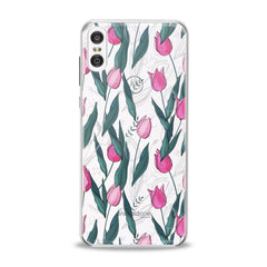 Lex Altern TPU Silicone Motorola Case Gentle Pink Tulips