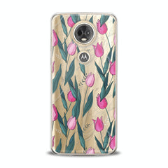 Lex Altern TPU Silicone Motorola Case Gentle Pink Tulips