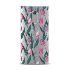 Lex Altern TPU Silicone Sony Xperia Case Gentle Pink Tulips