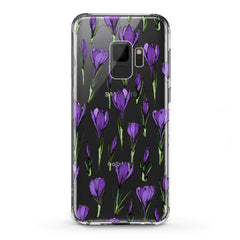 Lex Altern TPU Silicone Samsung Galaxy Case Purple Flower Buds