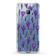 Lex Altern TPU Silicone Samsung Galaxy Case Purple Flower Buds