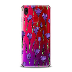 Lex Altern TPU Silicone VIVO Case Purple Flower Buds