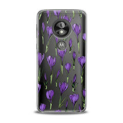 Lex Altern TPU Silicone Motorola Case Purple Flower Buds