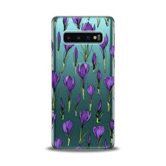 Lex Altern TPU Silicone Samsung Galaxy Case Purple Flower Buds