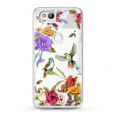 Lex Altern TPU Silicone Google Pixel Case Birdie Floral Print