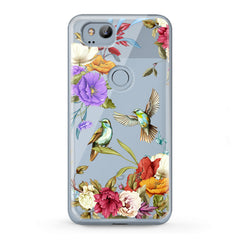 Lex Altern TPU Silicone Google Pixel Case Birdie Floral Print