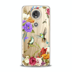 Lex Altern TPU Silicone Motorola Case Birdie Floral Print