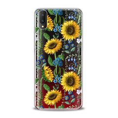 Lex Altern TPU Silicone VIVO Case Juicy Sunflower Print