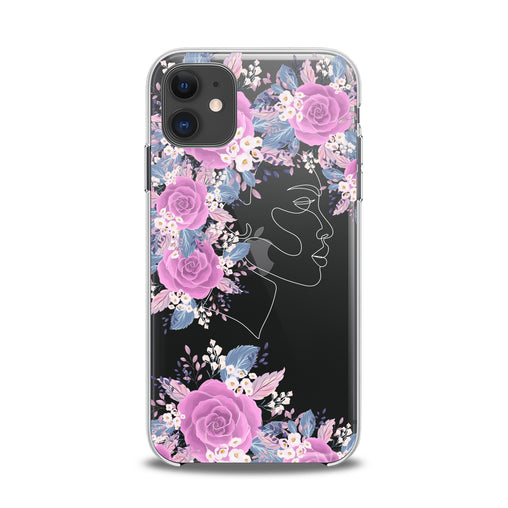 Lex Altern TPU Silicone iPhone Case Floral Feminine Portrait