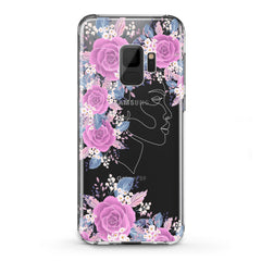 Lex Altern TPU Silicone Samsung Galaxy Case Floral Feminine Portrait