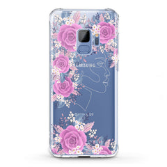 Lex Altern TPU Silicone Samsung Galaxy Case Floral Feminine Portrait