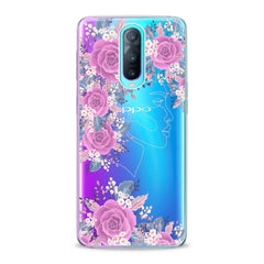 Lex Altern TPU Silicone Oppo Case Floral Feminine Portrait