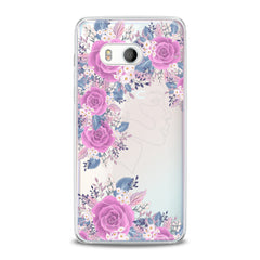 Lex Altern TPU Silicone HTC Case Floral Feminine Portrait