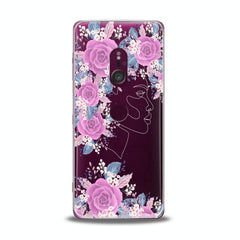 Lex Altern TPU Silicone Sony Xperia Case Floral Feminine Portrait