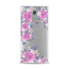 Lex Altern TPU Silicone Sony Xperia Case Floral Feminine Portrait