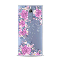 Lex Altern TPU Silicone Sony Xperia Case Floral Feminine Portrait