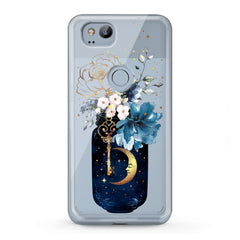 Lex Altern TPU Silicone Google Pixel Case Floral Bottle Art