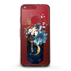 Lex Altern TPU Silicone Google Pixel Case Floral Bottle Art