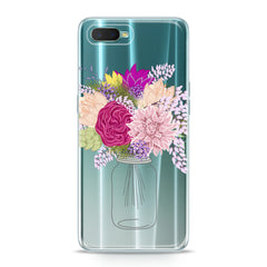 Lex Altern TPU Silicone Oppo Case Cute Floral Bottle