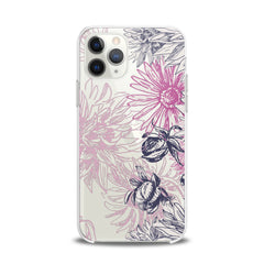 Lex Altern TPU Silicone iPhone Case Pink Chrysanthemum Print