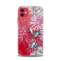 Lex Altern TPU Silicone iPhone Case Pink Chrysanthemum Print