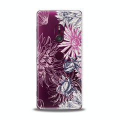 Lex Altern TPU Silicone Sony Xperia Case Pink Chrysanthemum Print