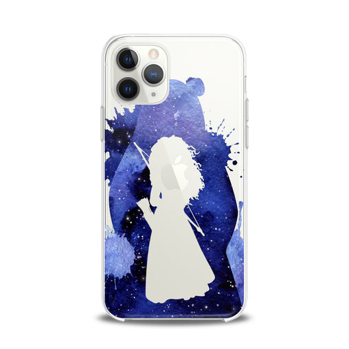 Lex Altern TPU Silicone iPhone Case Blue Merida Print