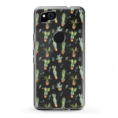 Lex Altern Google Pixel Case Cute Green Cactuses Plant