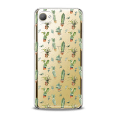 Lex Altern TPU Silicone HTC Case Cute Green Cactuses Plant