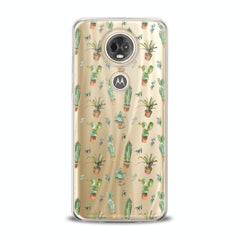 Lex Altern TPU Silicone Motorola Case Cute Green Cactuses Plant