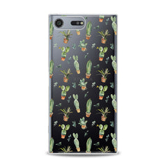 Lex Altern Cute Green Cactuses Plant Sony Xperia Case