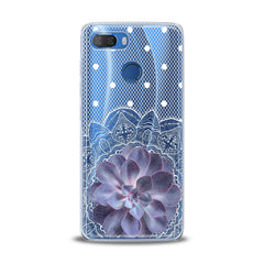 Lex Altern TPU Silicone Lenovo Case Purple Succulent Plant