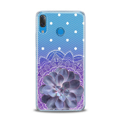 Lex Altern TPU Silicone Lenovo Case Purple Succulent Plant