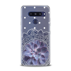 Lex Altern TPU Silicone LG Case Purple Succulent Plant