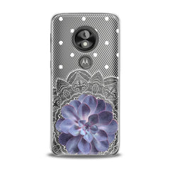 Lex Altern Purple Succulent Plant Motorola Case