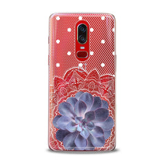 Lex Altern TPU Silicone OnePlus Case Purple Succulent Plant