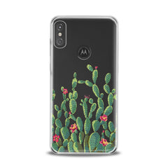 Lex Altern TPU Silicone Motorola Case Red Cacti Flowers