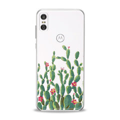 Lex Altern TPU Silicone Motorola Case Red Cacti Flowers