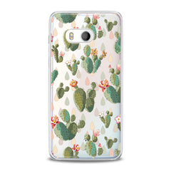 Lex Altern TPU Silicone HTC Case Gentle Cacti Flowers