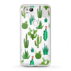 Lex Altern TPU Silicone Google Pixel Case Kawaii Cacti Pattern