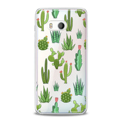 Lex Altern TPU Silicone HTC Case Kawaii Cacti Pattern